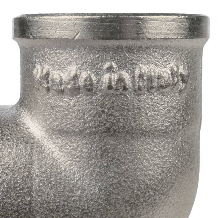 Угольник STOUT с креплением ВР никелированный 1/2