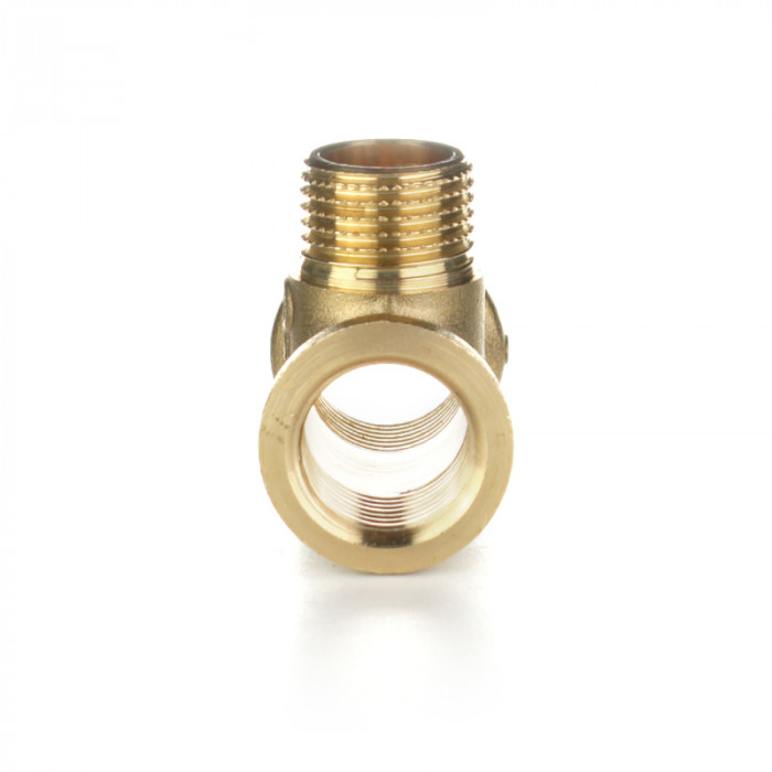 Тройник равнопроходной, ВНВ 1", латунь