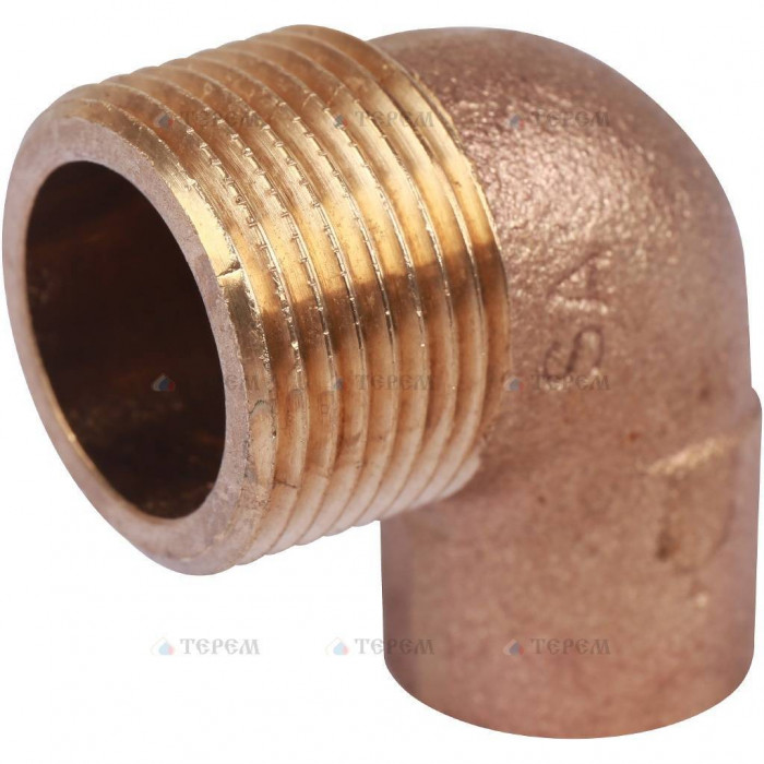 Sanha 4092g угловой переход ВП-НР, бронза18x3/4, для медных труб под пайку