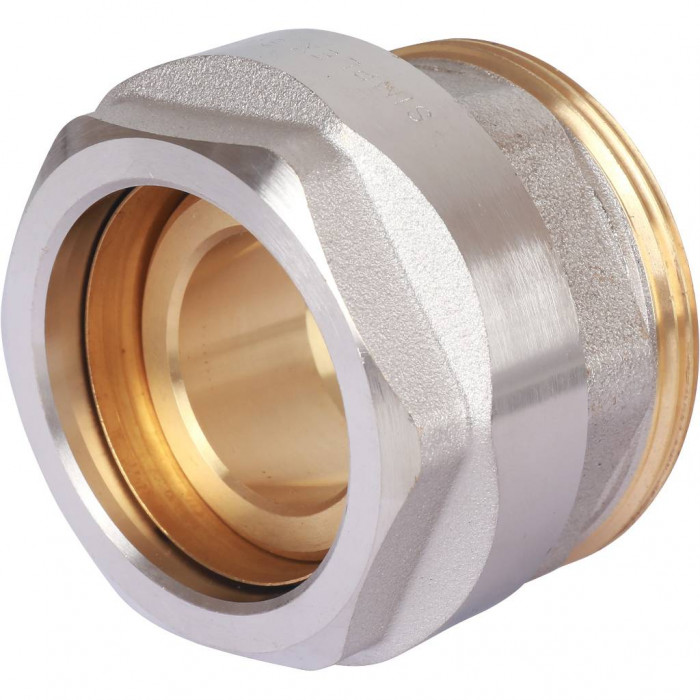 Фитинг резьбовой латунный Plus для стальных труб 1 1/4" х G 1 1/4" M, DVGW