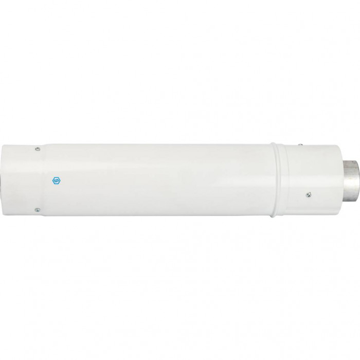 STOUT  Элемент дымохода  DN60/100 труба коаксиальная телескопическая 470-750 мм п/м, уплотнения и хомут в комплекте