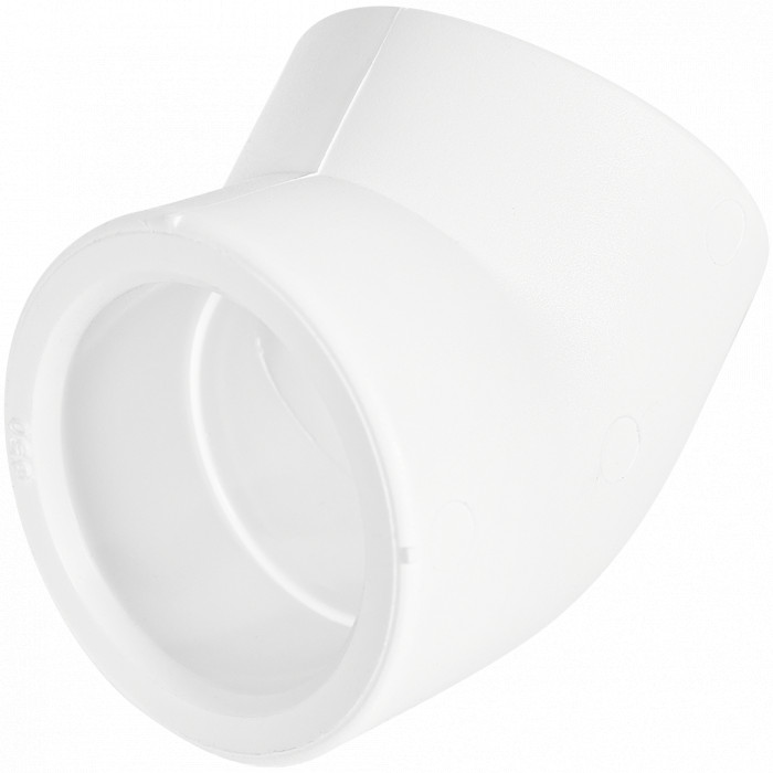 Pro Aqua PA13516P Pro Aqua d= 50 PP-R Угольник 45 градусов Белый