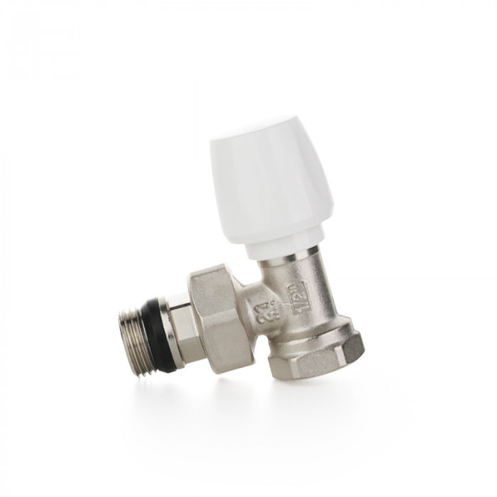 Вентиль ручной угловой, НВ 1/2"×1/2", с уплотнением O-RING