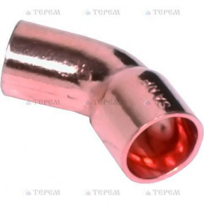 Sanha 5040 отвод 45° ВП-НП, медь 42, для медных труб под пайку