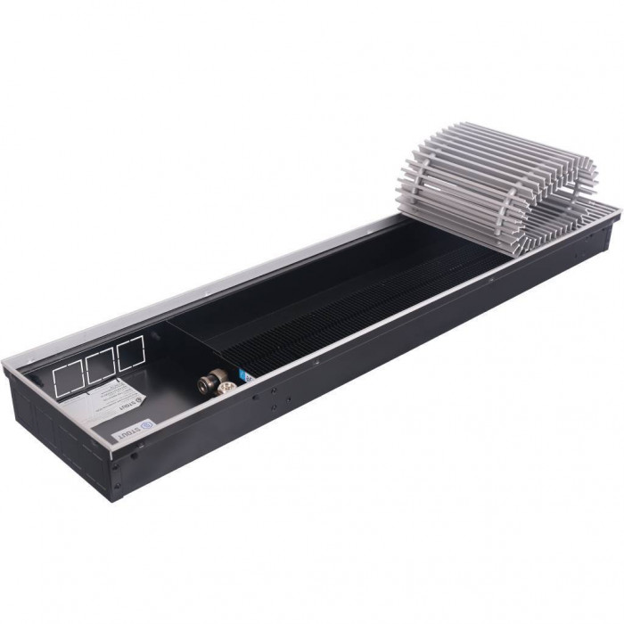 STOUT Конвектор внутрипольный SCN 80.240.1000 (Решётка роликовая, анодированный алюминий)