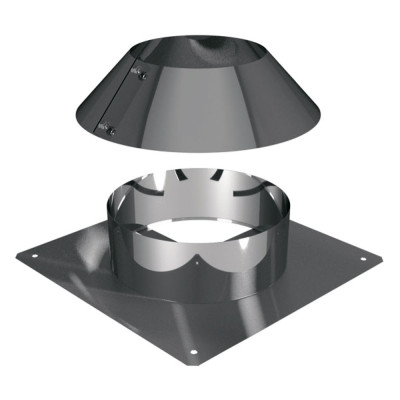 Крышка вентилируемой шахты с юбкой D250, AISI 321 (Вулкан)