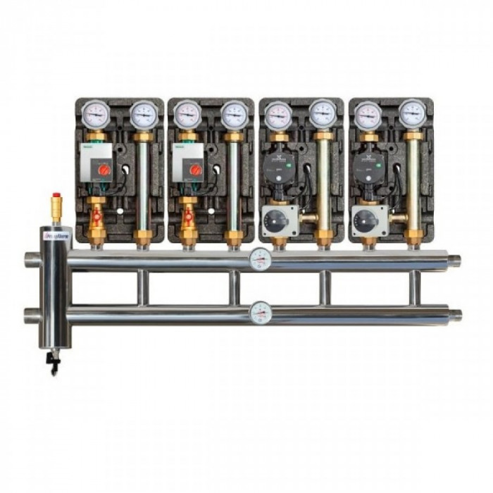 Распределительный коллектор с гидрострелкой GSK 32-4.1