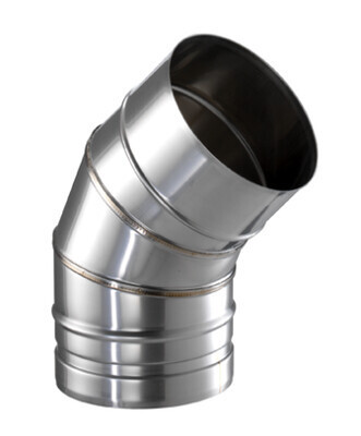 Отвод 45° д. 300 P+