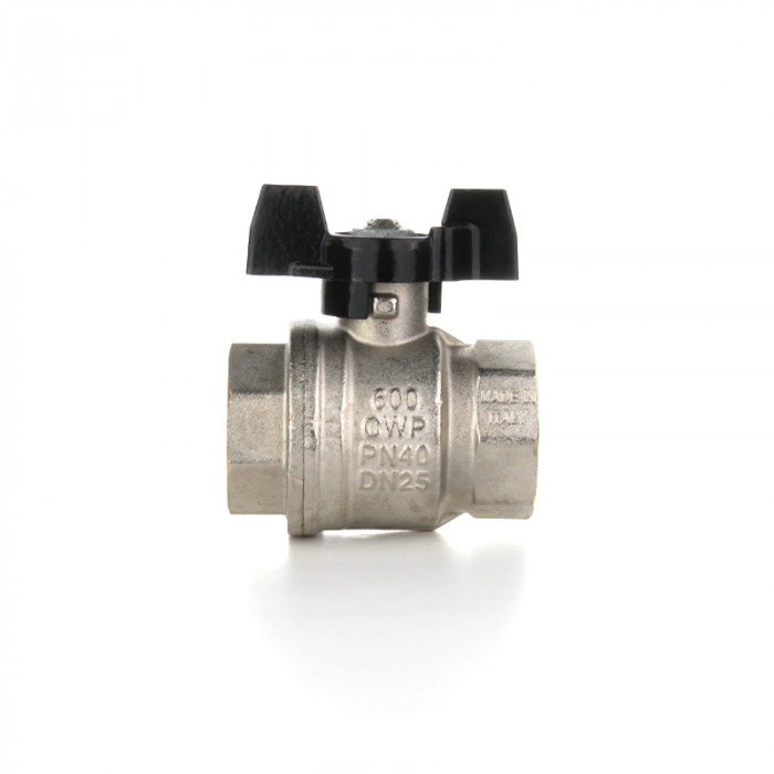 Полнопроходной шаровой кран STRONG, 1/2" ВВ, ручка бабочка