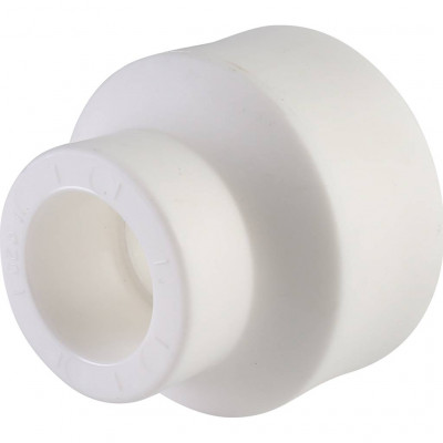 Муфта переходная Политэк 32х20 внутр./внутр. для полипропиленовых труб под сварку (цвет белый)