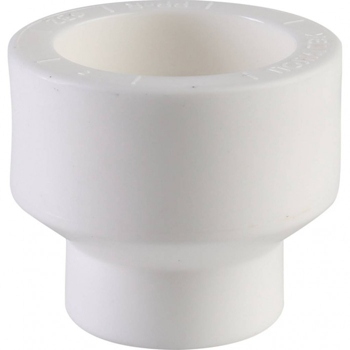 Муфта переходная Политэк 32х20 внутр./внутр. для полипропиленовых труб под сварку (цвет белый)