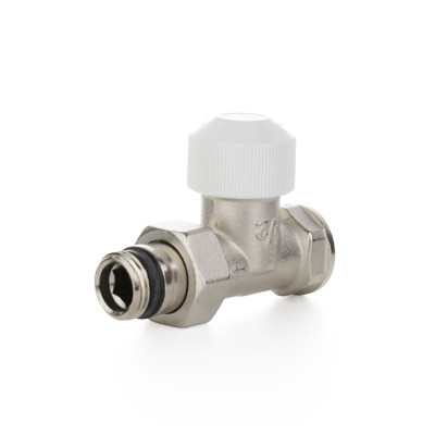 Вентиль термостатический прямой, НВ 1/2&quot;×1/2&quot;, никелированный