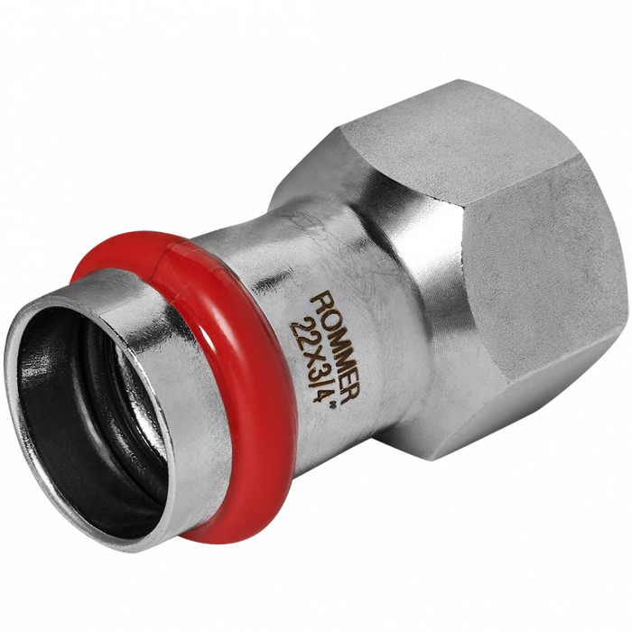 ROMMER RSS-0022-002234 ROMMER Переходник-ВР, 22х3/4, из нержавеющей стали прессовой