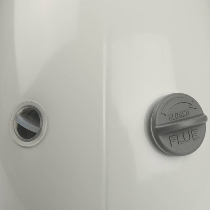 STOUT  Элемент дымохода DN60/100 адаптер для котла угловой 90° коаксиальный (совместимый с Baxi,Viessmann)