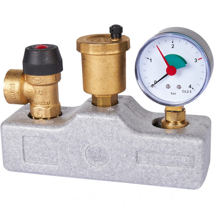 STOUT SVS-0040-055032 группа безопасности котла  (до 50 кВт) (в теплоизоляции) (503.528)