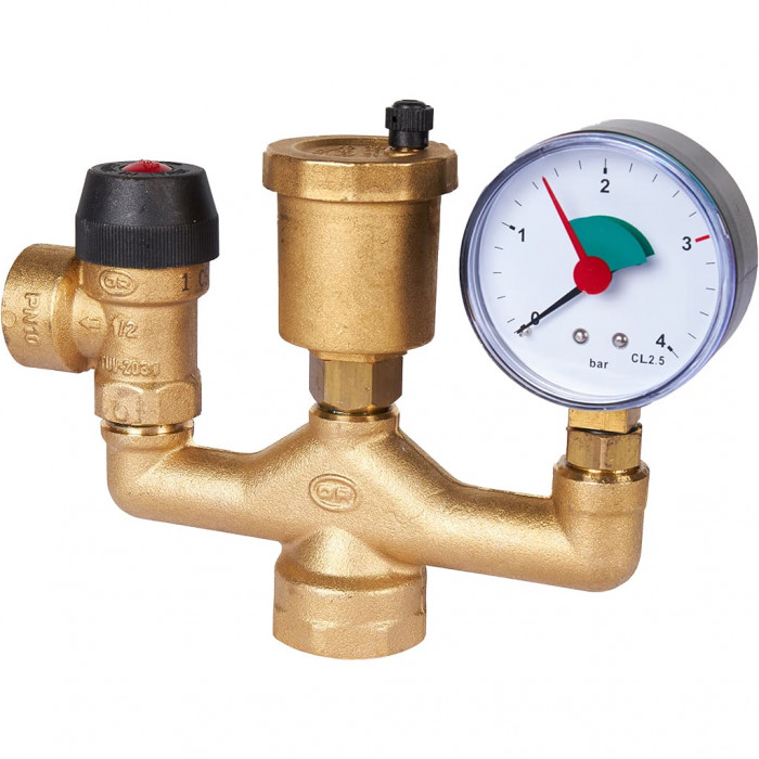 STOUT SVS-0040-055032 группа безопасности котла  (до 50 кВт) (в теплоизоляции) (503.528)