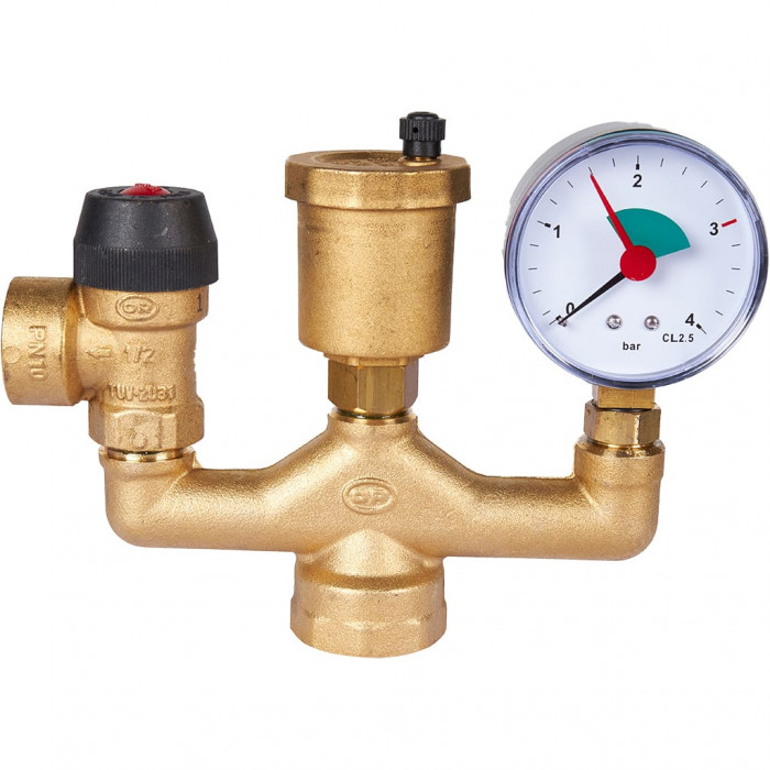 STOUT SVS-0040-055032 группа безопасности котла (до 50 кВт) (в теплоизоляции) (503.528)