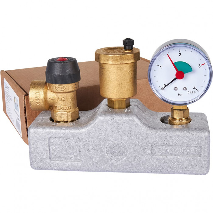 STOUT SVS-0040-055032 группа безопасности котла (до 50 кВт) (в теплоизоляции) (503.528)