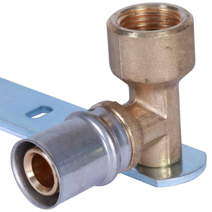 Настенный комплект для смесителя STOUT 1/2 x20 для металлопластиковых труб прессовой