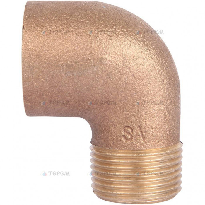 Sanha 4092g угловой переход ВП-НР, бронза28x3/4, для медных труб под пайку
