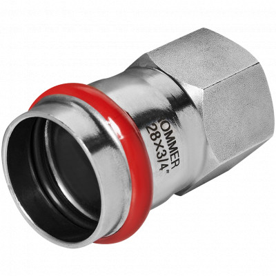 ROMMER RSS-0022-002834 ROMMER Переходник-ВР, 28х3/4, из нержавеющей стали прессовой