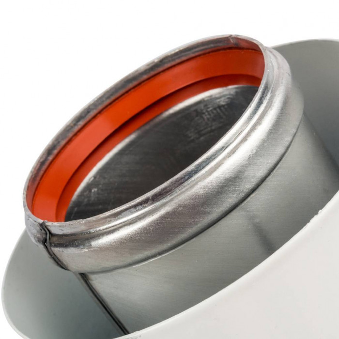 STOUT   Элемент дымохода DN60/100 адаптер для котла угловой 90° коаксиальный (совместимый с Vaillant, Protherm NEW)(с логотипом)