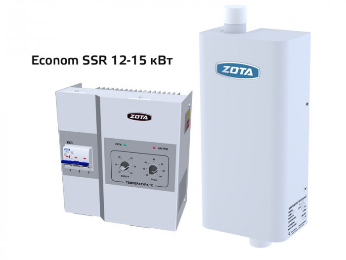 Настенный электрический котел ZOTA Econom SSR-15 кВт, одноконтурный