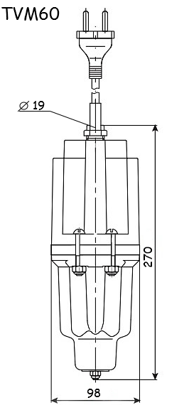 Вибрационный насос PUMPMAN TVM60-20DN