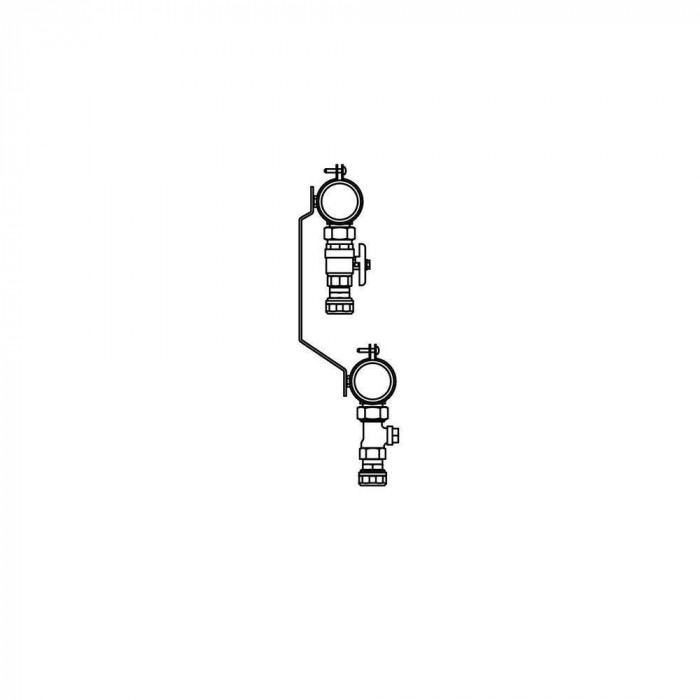 Распределительный коллектор REHAU IVKK на 9 контуров (12489401001)