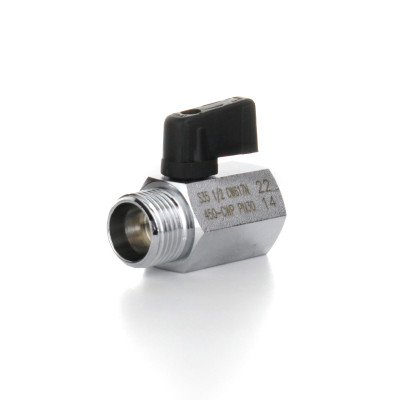 Кран шаровой MINI 1/4&quot; НВ, ручка флажок