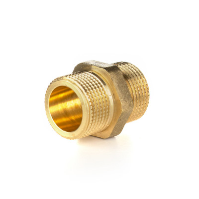 Ниппель равнопроходной, НН 1/2&quot;, латунь