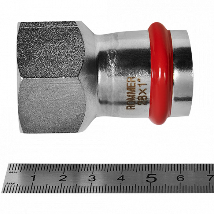 ROMMER RSS-0022-000281 ROMMER Переходник-ВР, 28х1, из нержавеющей стали прессовой