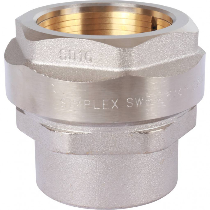 Фитинг резьбовой латунный Plus 1 1/4" х G 1 1/4" F, DVGW