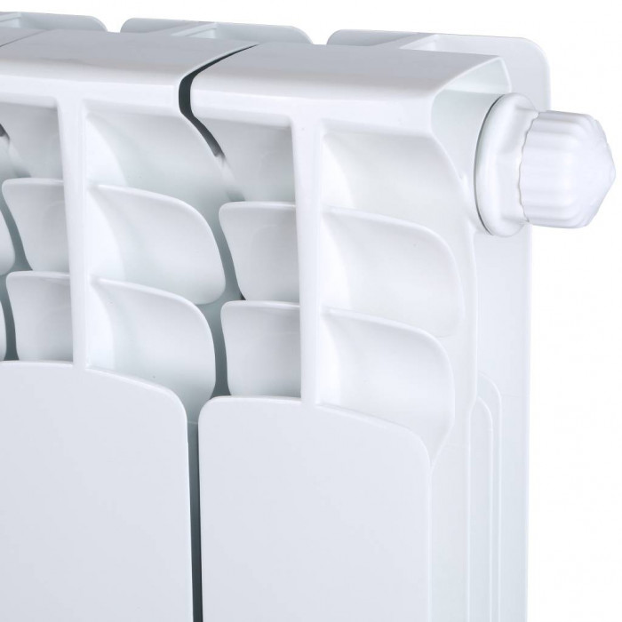 Биметаллический радиатор STOUT Space 500, 14 секций, нижнее правое подключение, белый