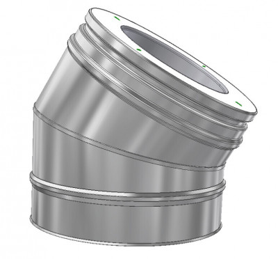 Отвод 30° д. 250 ICS50