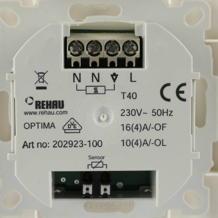 Терморегулятор Rehau Solelec Optima 10 A с цифровым дисплеем 12029231100 (202923)