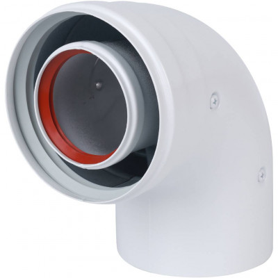 Baxi  KHG (New) Отвод DN 60/100, коаксиальный 90 (трубопровод), без муфты