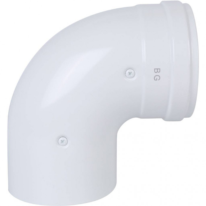 Baxi  KHG (New) Отвод DN 60/100, коаксиальный 90 (трубопровод), без муфты