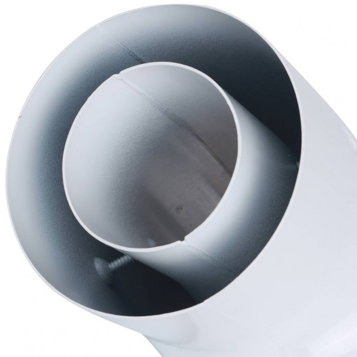 Baxi  KHG (New) Отвод DN 60/100, коаксиальный 90 (трубопровод), без муфты