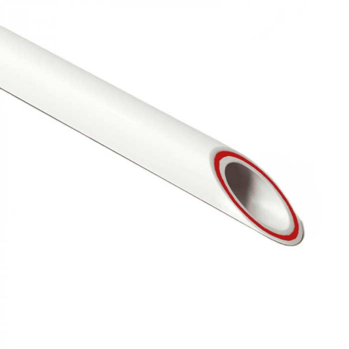 Труба армированная стекловолокном Pro Aqua RUBIS SDR 7,4 Белая 4м d= 75 PP-R