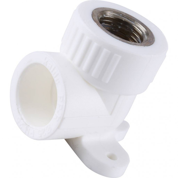 Kalde Угольник с креплением для полипропиленовых труб (внутр. Резьба, 25х1/2 )