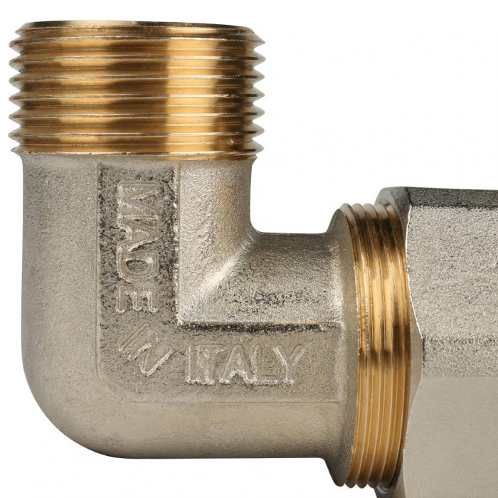 Угольник-переходник STOUT с наружной резьбой 1 x32 для металлопластиковых труб винтовой