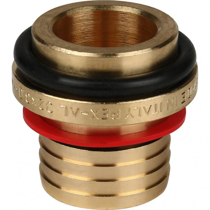 Угольник-переходник STOUT с наружной резьбой 1 x32 для металлопластиковых труб винтовой