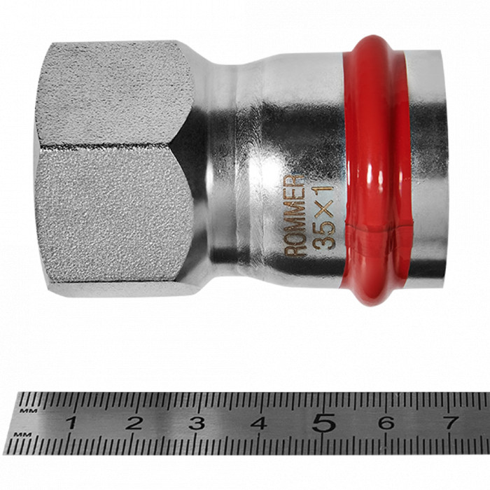 ROMMER RSS-0022-000351 ROMMER Переходник-ВР, 35х1, из нержавеющей стали прессовой