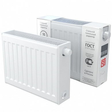 Стальной панельный радиатор STI Ventil Compact 22-300-400, боковое подключение