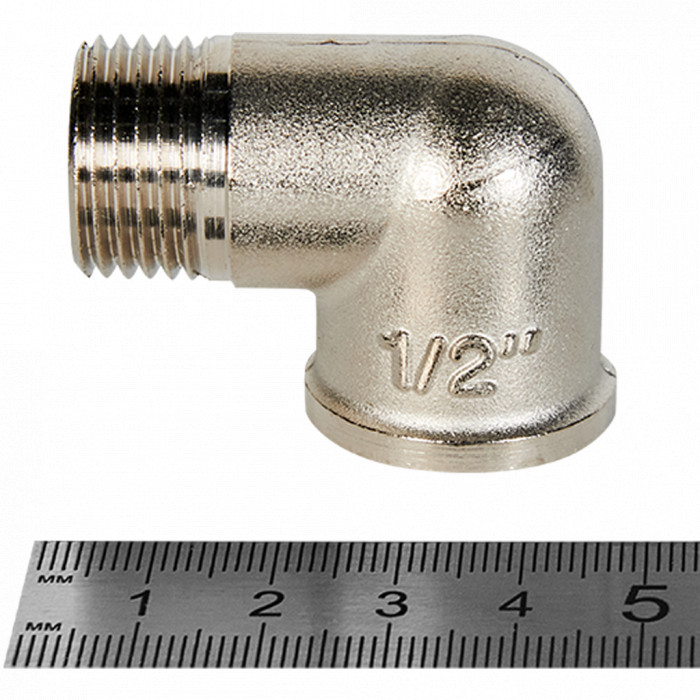 STOUT Угольник НВ никелированный 1/2