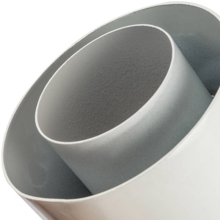 STOUT   Элемент дымохода DN60/100 адаптер для котла вертикальный коаксиальный (совместимый с Vaillant, Protherm NEW)(с логотипом)