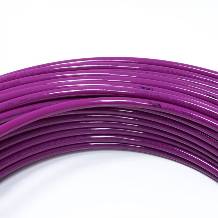 REHAU 11360623050 РЕХАУ PINK труба отопительная 25х3,5 мм, бухта 50 м из сшитого полиэтилена PEX