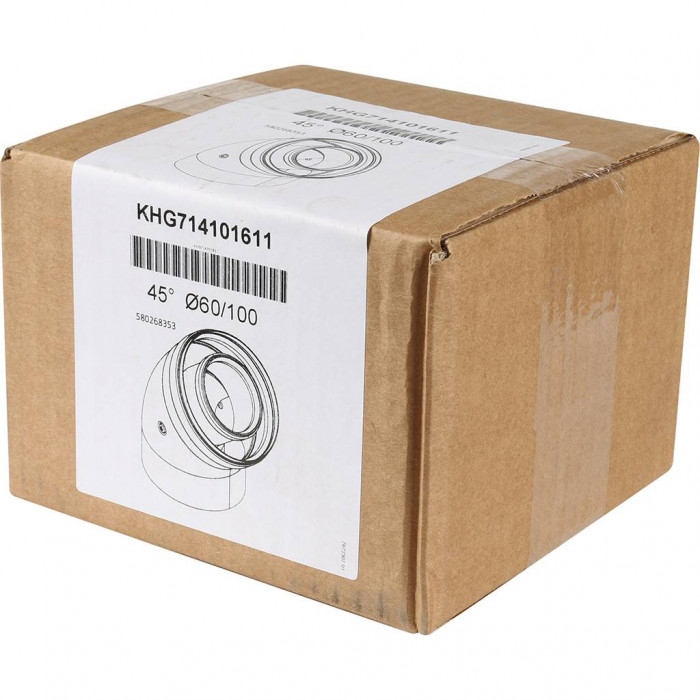 Baxi  KHG (New) Коаксиальный отвод 45 (Luna/Eco/Nuvola)