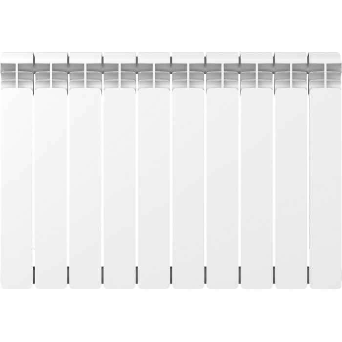 Алюминиевый радиатор RIFAR ALUM 500, 10 секций, боковое подключение, белый